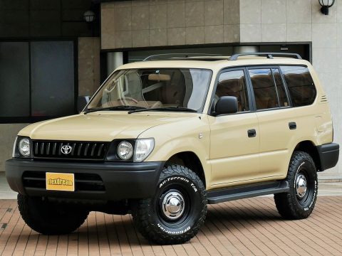 ランクル　９５　プラド　ランドクルーザー　TOYOTA　人気　四駆　４WD　ナローボディー　カスタム　フレックスドリーム　丸目換装　シートカバー　ハンドル交換　 (1)